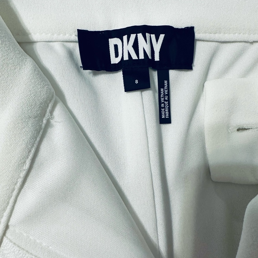 DKNY White Pantsuit Elegant Design